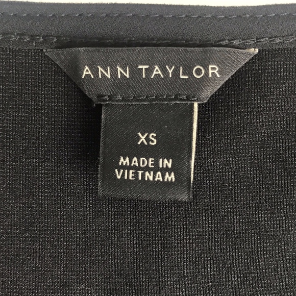 Ann Taylor Basic Short Sleeve Blouse Withe Lace - Picture 6 of 6